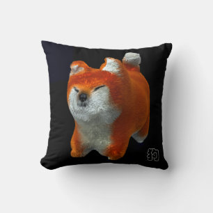 Shiba Puppy 3D Digital Art Hund År 2018 Kudde