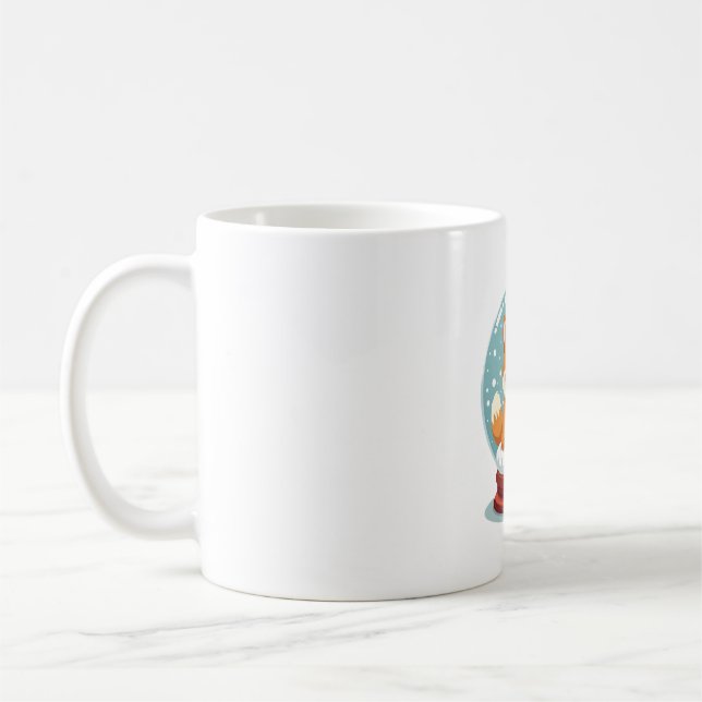 Shiba Snö Globe Kaffemugg (Vänster)