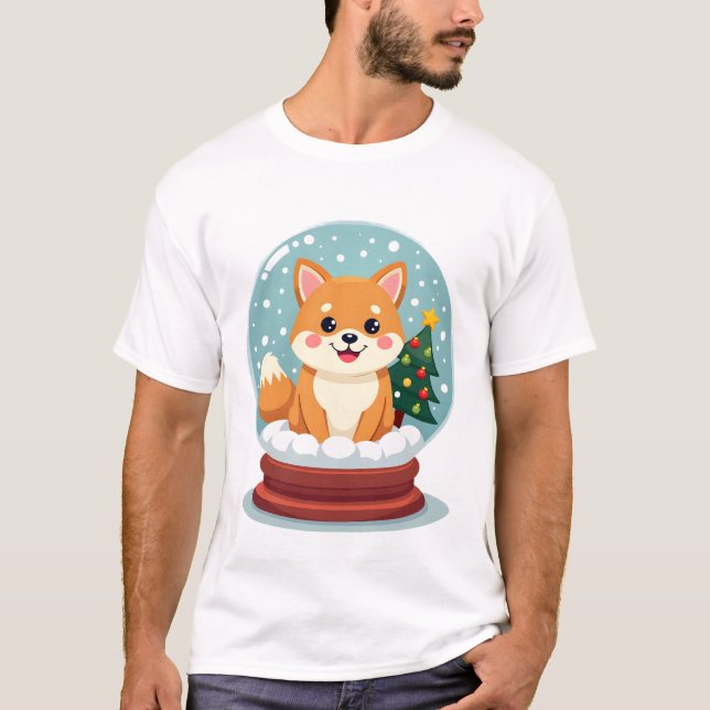 Shiba Snöglob T Shirt (Framsida)