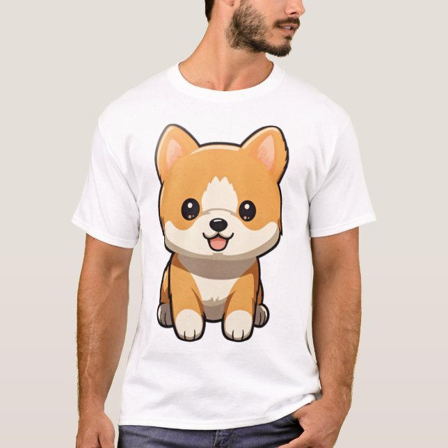 Shiba Stare T Shirt (Framsida)