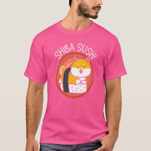 Shiba Sushi Mat Matlöss Japansk Sushi T Shirt