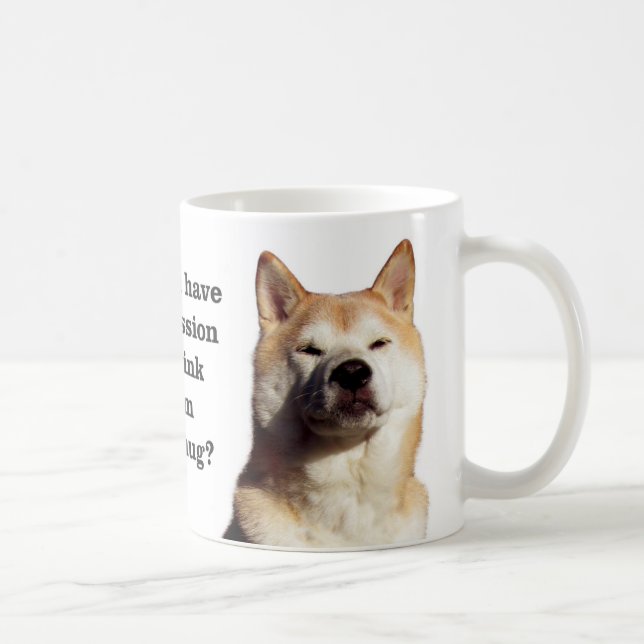 Shiba tillåtelse kaffemugg (Höger)