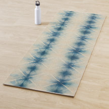 Shibori Blå Tie Dye Japan Traditionellt Mönster No