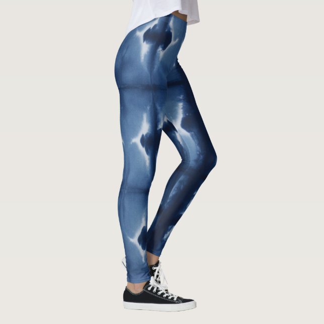 Shibori Blue Leggings (Höger)