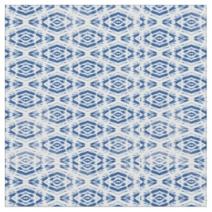 Shibori Blue Tie Dye Twist Abstrakt Tyg