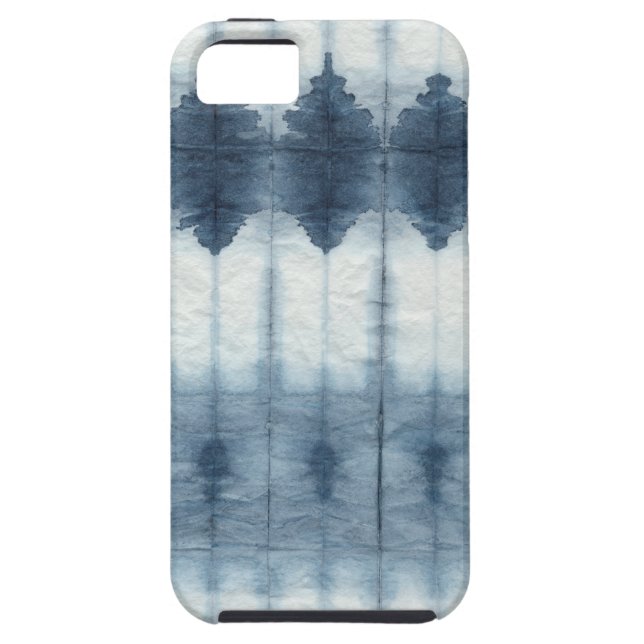 Shibori Indigio Print Case-Mate iPhone Skal (Baksidan)