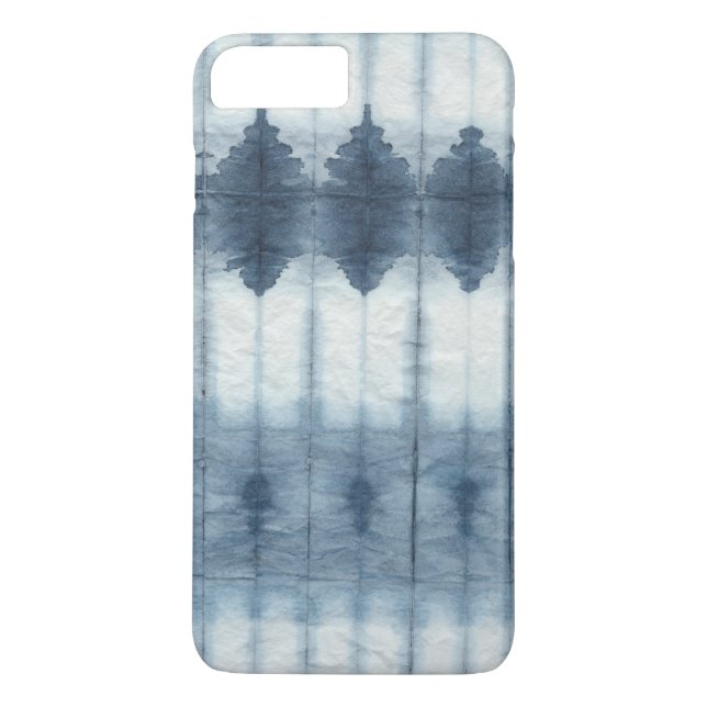 Shibori Indigio Print Case-Mate iPhone Skal (Baksida)