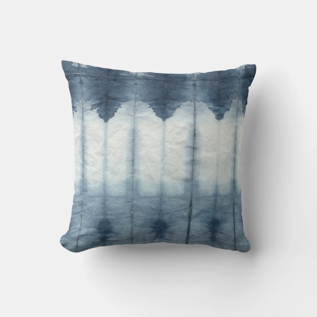 Shibori Indigio Print Kudde (Framsida)