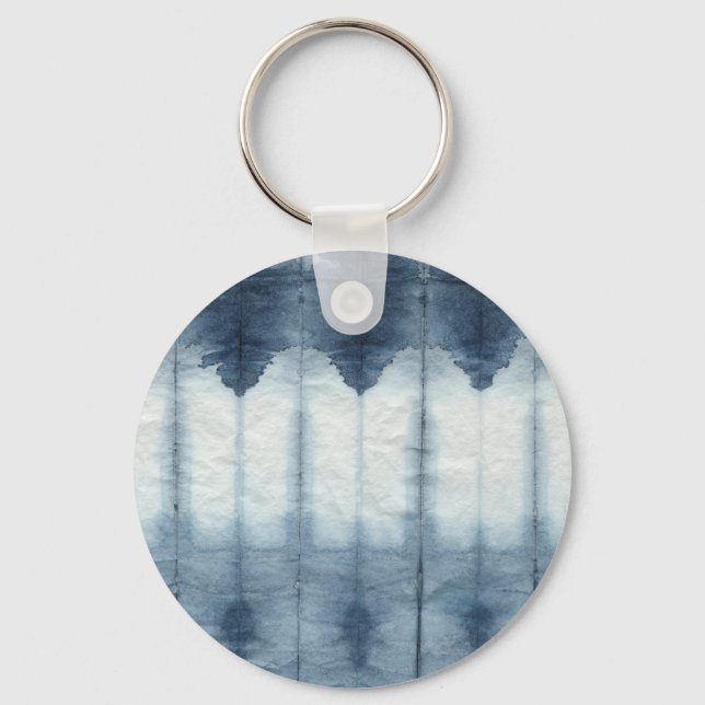 Shibori Indigio Print Nyckelring (Framsida)