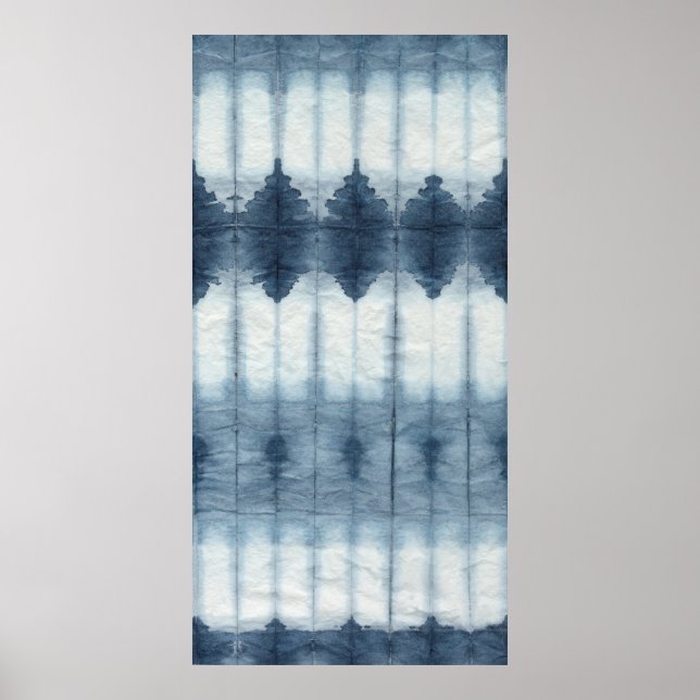 Shibori Indigio Print Poster (Framsidan)