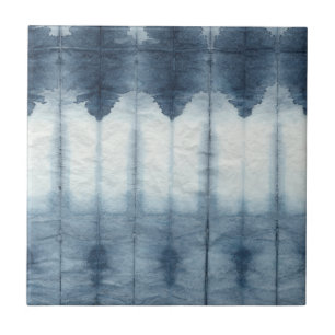 Shibori Indigio Skriv ut Kakelplatta