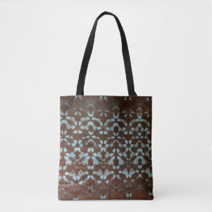 Shibori Print Mönster Tote Bag Tygkasse