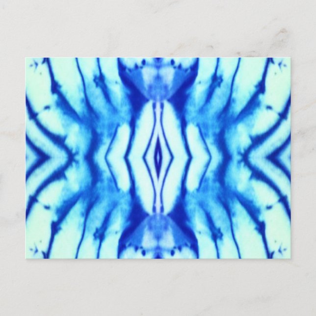Shibori Tie Dye-postkort Vykort (Framsida)