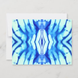 Shibori Tie Dye-postkort Vykort