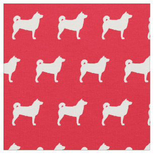Shibu Inu Hund Silhouette Pet Red Tyg