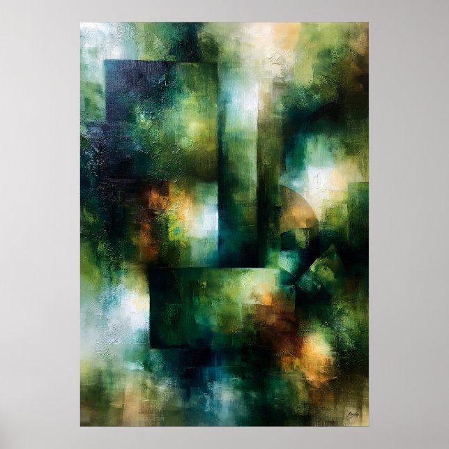 Shibui Frodig Patina Japansk Inspirerad Textur Poster (Framsidan)