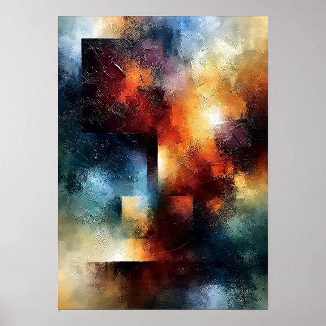 Shibui Lysande Axel Japansk Inspirerad Textur Poster (Framsidan)