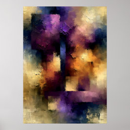 Shibui Violett Tystnad Japansk Inspirerad Texturer Poster