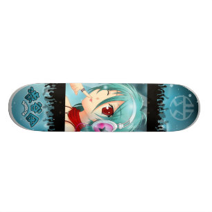 Shibuya flicka - Michiko Old School Skateboard Bräda 21,6 Cm