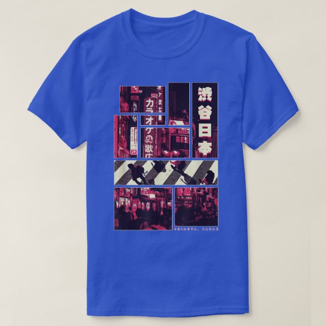 Shibuya Landmark District Japan Tokyo City  T Shirt (Design framsida)