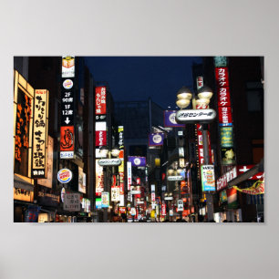 Shibuya Ljus Poster