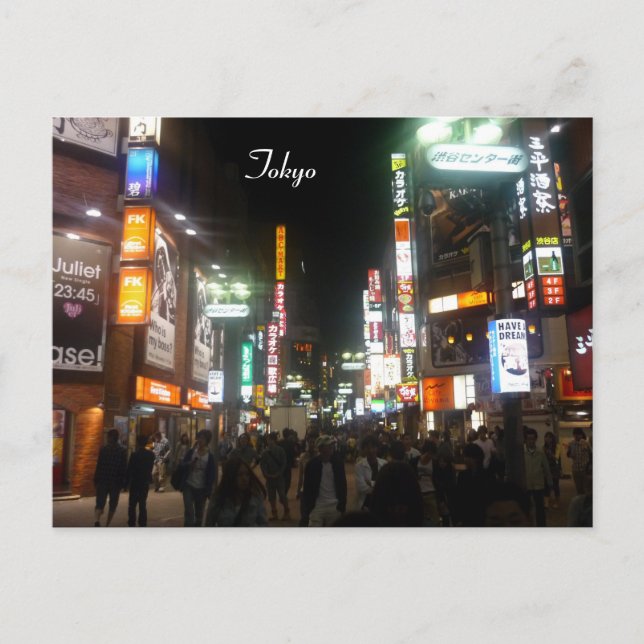 shibuya ljus vykort (Framsida)