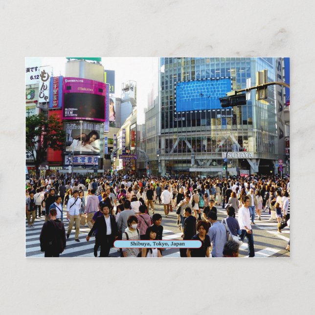 Shibuya, Tokyo, Japan Vykort (Framsida)