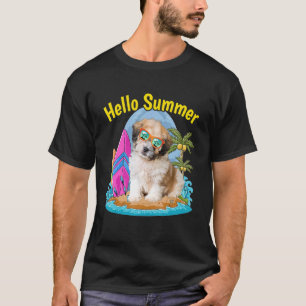 Shichon Hej Summer Hund Vacation 2022 T Shirt