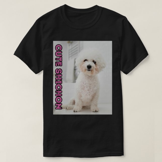Shichon Mamma, Hundälskare, Cute Hund T Shirt (Design framsida)
