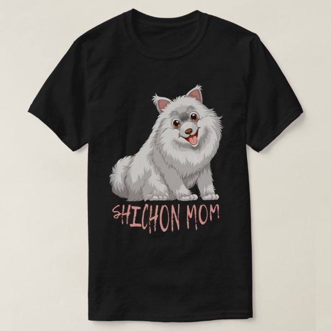 shichon mamma Passande T Shirt (Design framsida)