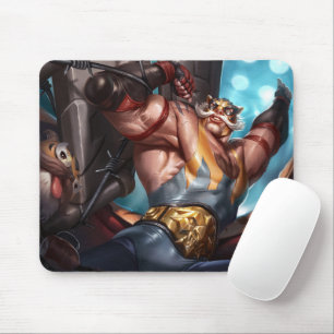 Shield Bearer Gaming Mousepad Fäst tematisk kap Musmatta