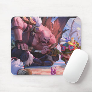 Shield Bearer Gaming Mousepad Fäst tematisk kap Musmatta