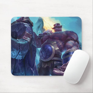 Shield Bearer Gaming Mousepad Fäst tematisk kap Musmatta