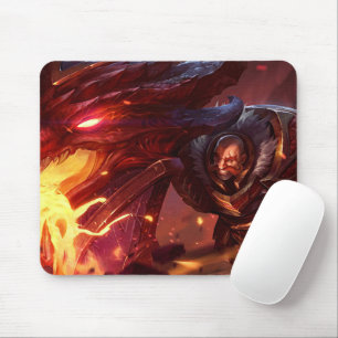 Shield Bearer Gaming Mousepad Fäst tematisk kap Musmatta