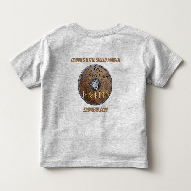 Shield Maiden Småbarn T-shirt (Baksida)