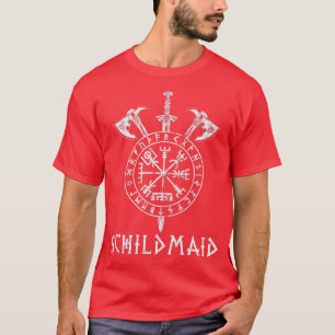 Shield Maiden Warrior Lagertha Viking Germanic T Shirt