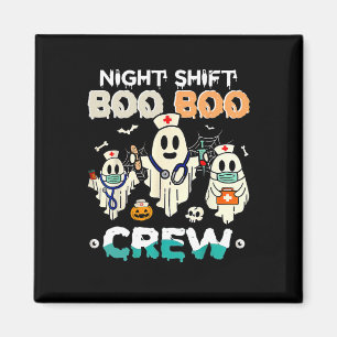 Shift Boo Crew Nurse Ghost Halloween Nurses Rn Magnet
