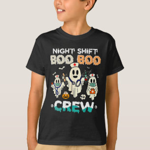 Shift Boo Crew Nurse Ghost Halloween Nurses Rn T Shirt