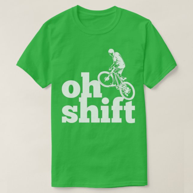 Shift Funny Bicycling (4) T Shirt (Design framsida)