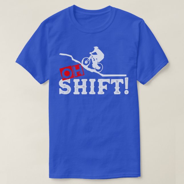 Shift Mountain Biking Bicycle Bike (2) T Shirt (Design framsida)