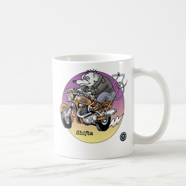 Shifta - biker är djur©muggen kaffemugg (Höger)