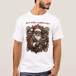 Shiftmas Gears: Victorian Cheer in Steampunk Stil T Shirt