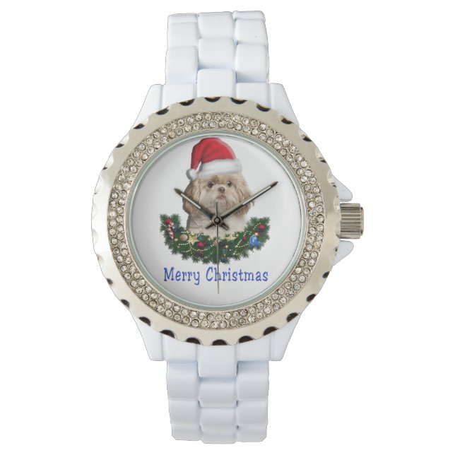 Shih-Tsu Hund jul Armbandsur (Framsida)