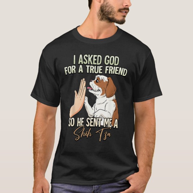 Shih Tzu 1 T Shirt (Framsida)