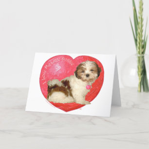 Shih Tzu Alla hjärtans dag Helgkort
