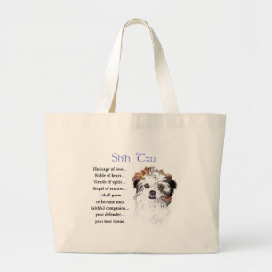 Shih Tzu Älskare Gifts Jumbo Tygkasse