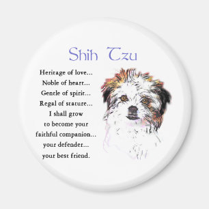 Shih Tzu Älskare Gifts Magnet