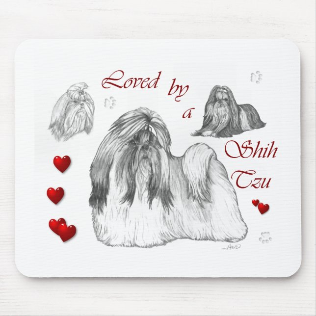 Shih Tzu Älskare Gifts Musmatta (Framsidan)