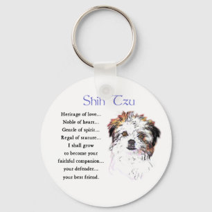 Shih Tzu Älskare Gifts Nyckelring