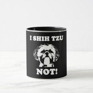 Shih Tzu Älskare I Shih Tzu Inte Rolig hund Mugg